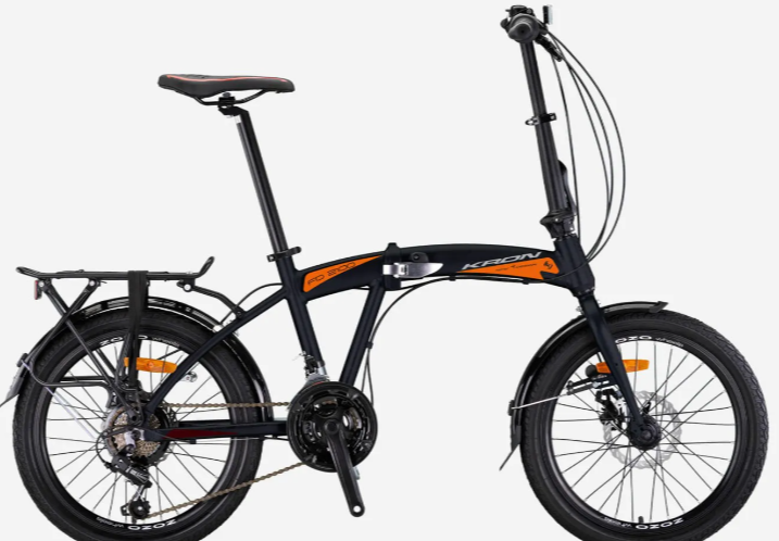 Kron FD2100 Disk Fren 20 Jant Katlanır Bisiklet Siyah-Turuncu