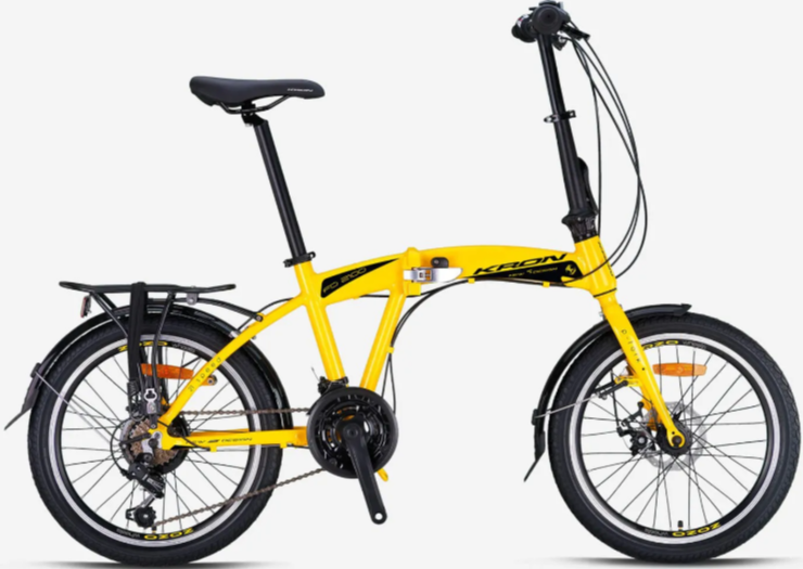 Kron FD2100 Disk Fren 20 Jant Katlanır Bisiklet Sarı-Siyah