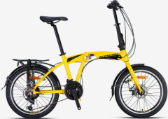 Kron FD2100 Disk Fren 20 Jant Katlanır Bisiklet Sarı-Siyah