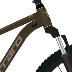 Carraro Crx 918 18Vites 29 Jant Dağ Bisikleti 44cm Metalik Kahverengi-Gri