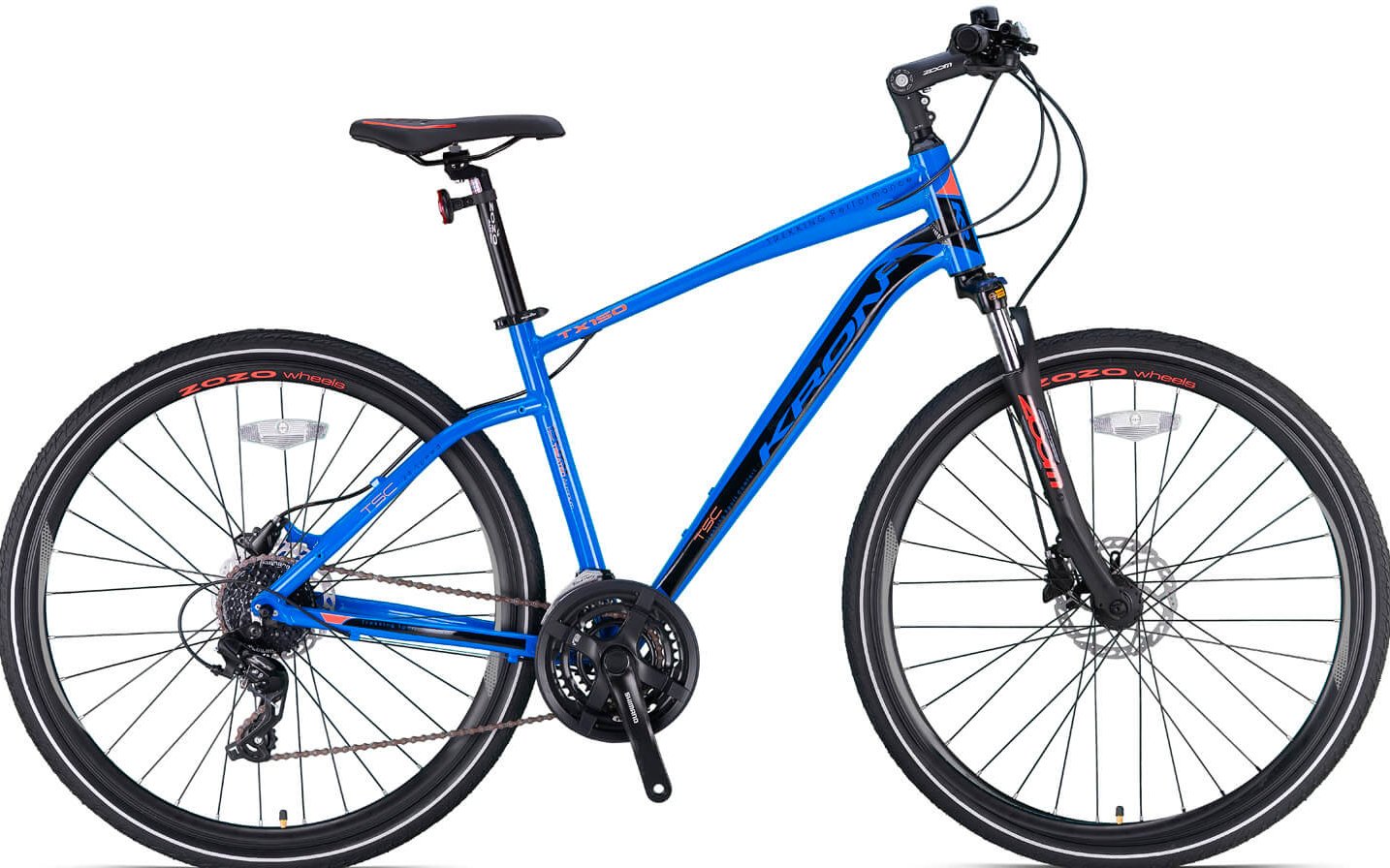 Kron TX150 Hidrolik Disk 28 Jant Trekking Bisiklet Mat Siyah-Turuncu 46 cm