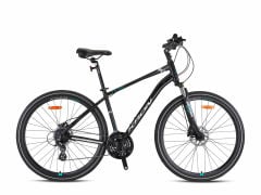 Kron TX150 Hidrolik Disk 28 Jant Trekking Bisiklet Mat Siyah-Gri Turkuaz 41 cm