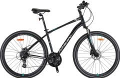 Kron TX150 Hidrolik Disk 28 Jant Trekking Bisiklet Mat Siyah-Gri Turkuaz 41 cm