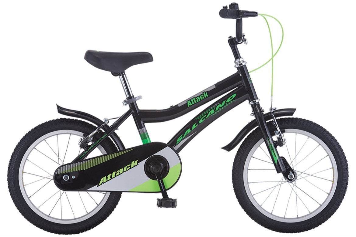 Salcano Attack 16 Jant Çocuk Bisikleti Siyah-Sarı