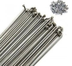 Jant teli 286 mm x 2Mm Çelik Krom 36 adet