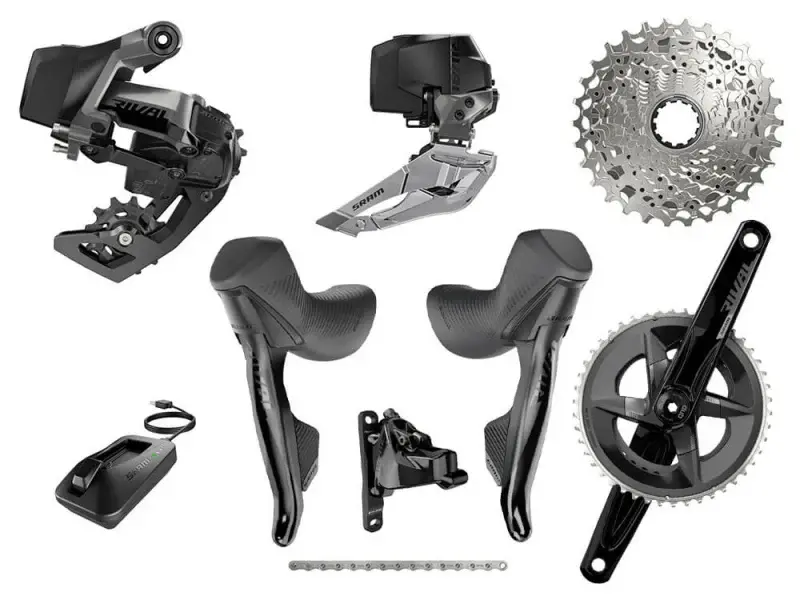 SRAM Rival AXS Kablosuz Yol Bisikleti Grup Vites Seti 2x12  48-35 172.5mm AMBALAJSIZ SIFIR ÜRÜN