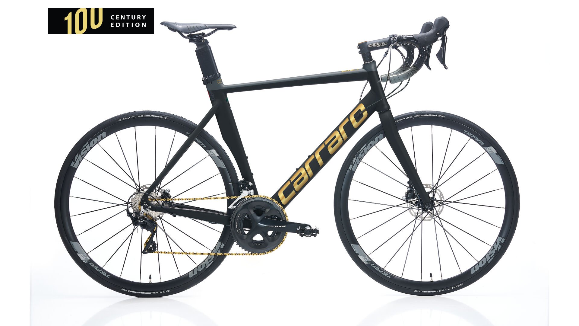 Carraro Race Ce Aero 24Vites 28 Jant Yol Bisikleti 56cm Siyah-Altın