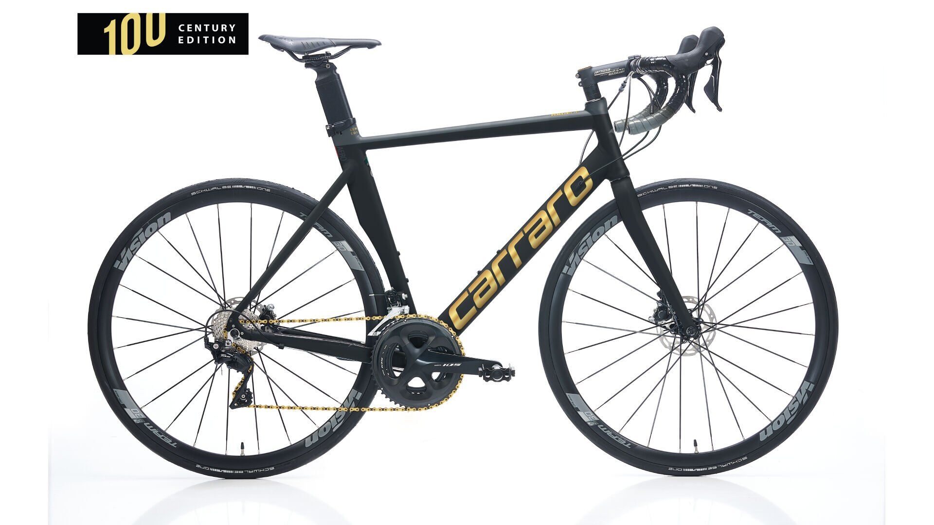 Carraro Race Ce Aero 24Vites 28 Jant Yol Bisikleti 52cm Siyah-Altın