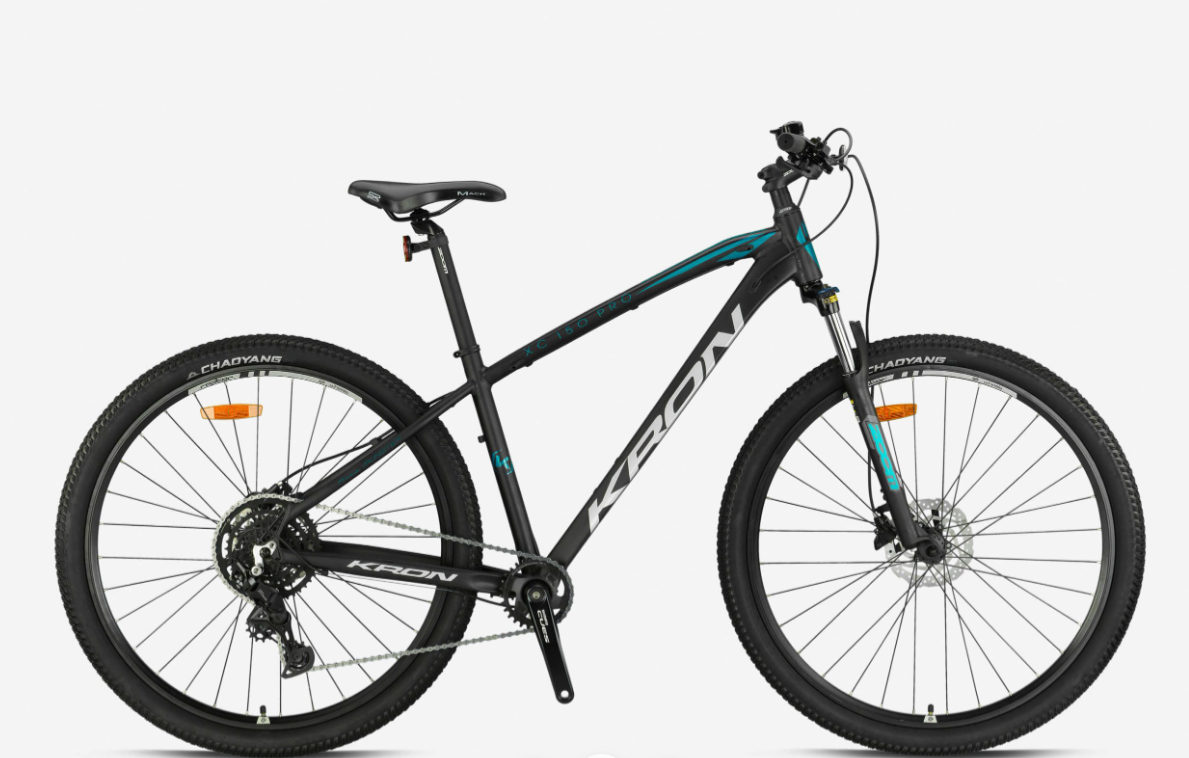Kron XC 150 Pro Hidrolik Fren 29 Jant Dağ Bisikleti Mat Siyah-Turkuaz 43 cm