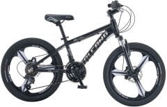 Salcano NG Team 20 Mekanik Fren 20 Jant 18 Vites Çocuk Bisikleti Siyah-Gümüş