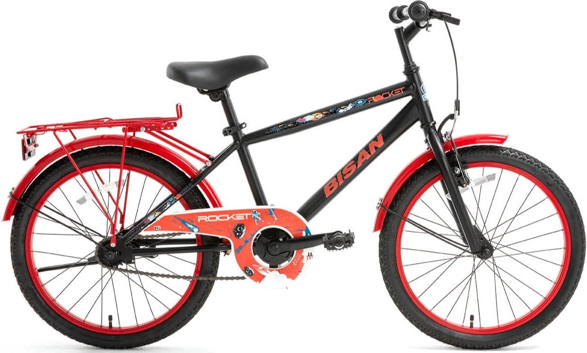 Bisan Rocket 20 Jant Çocuk Bisikleti Siyah-Kırmızı