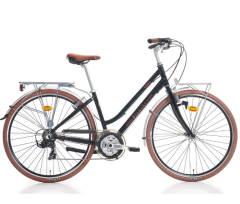 Bianchi Rubino Delux Lady 28 Jant Şehir Bisikleti Siyah-Kırmızı 43 cm