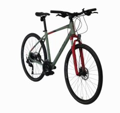 Carraro Sportive 227C Hidrolik Fren 18 Vites 28'' 46 cm Mat Yeşil-Siyah-Kırmızı