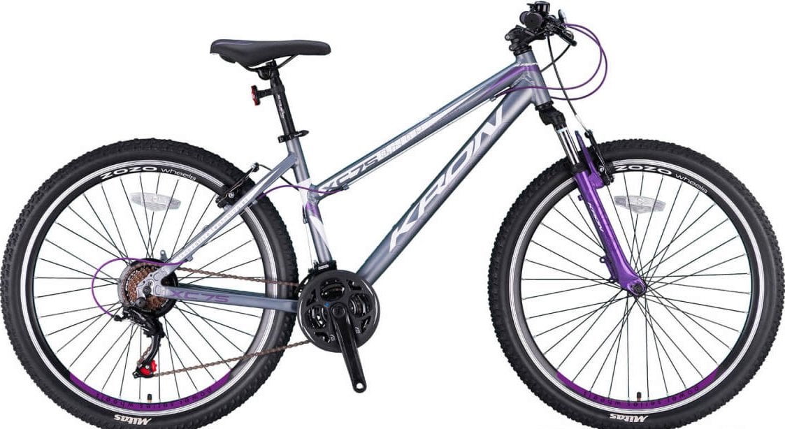 Kron XC 75 Lady 26 Jant Dağ Bisikleti Mat Füme Gri Mor 41 cm