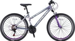 Kron XC 75 Lady 26 Jant Dağ Bisikleti Mat Füme Gri Mor 41 cm