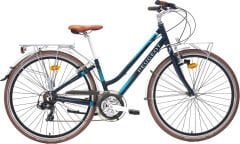 Peugeot T19 28 Jant Şehir Bisikleti Siyah-Mavi 47 Cm