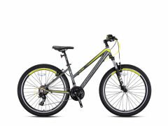 Kron XC 100 Lady 26 Jant Dağ Bisikleti Mat Füme- Gri/Açık Sarı 43 cm