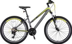 Kron XC 100 Lady 26 Jant Dağ Bisikleti Mat Füme- Gri/Açık Sarı 43 cm