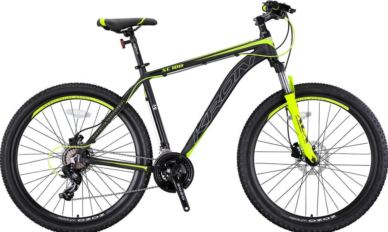 Kron XC 100 27.5 Jant Dağ Bisikleti Mat Siyah-Gri/Neon Sarı