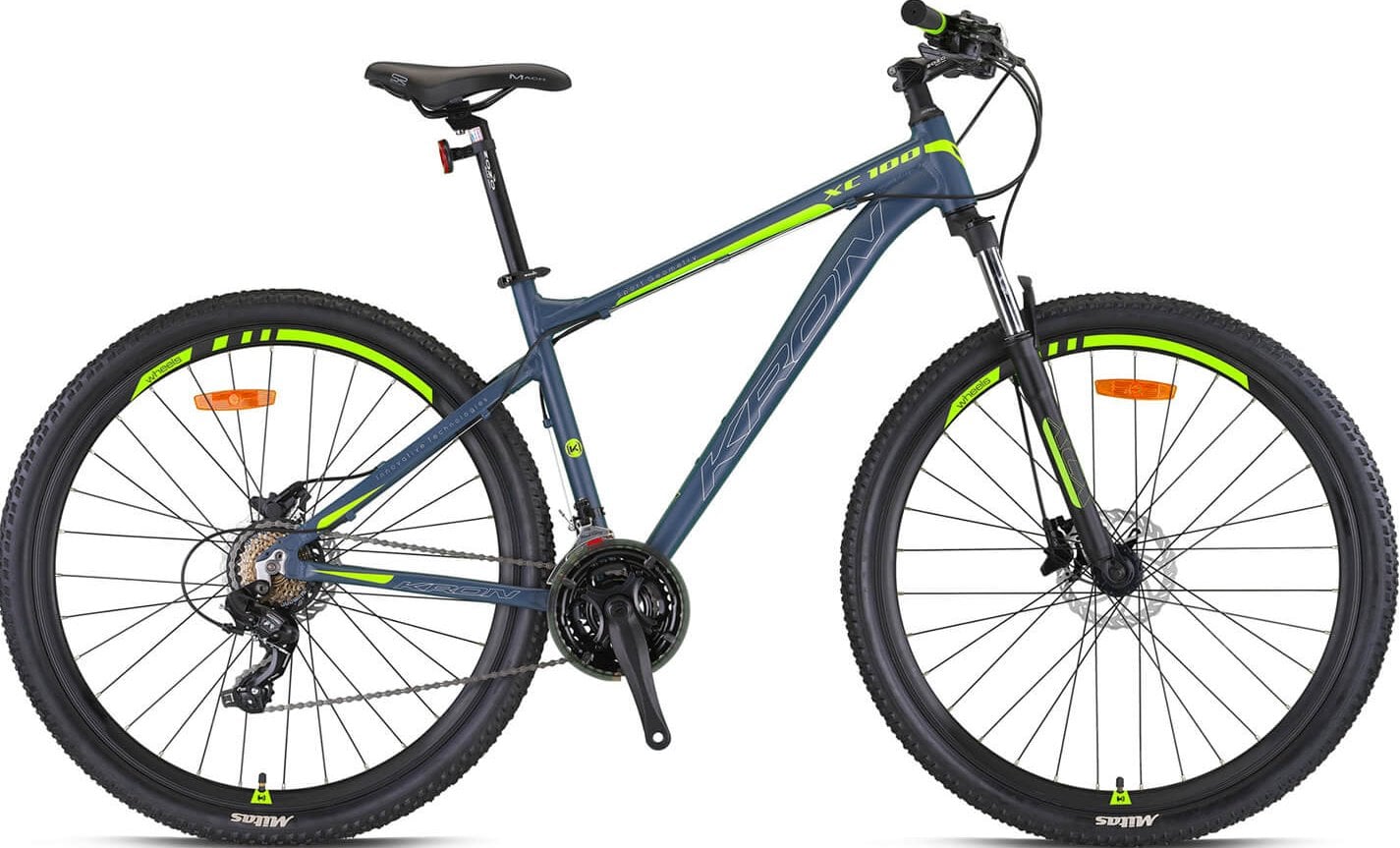 Kron XC 100 Hidrolik Fren 29 Jant Dağ Bisikleti Mat Gri-Neon/Sarı 46 cm