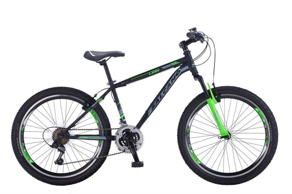 Salcano Lion V Fren 26 Jant Dağ Bisikleti Siyah-Yeşil