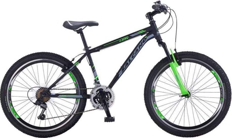 Salcano Lion V Fren 26 Jant Dağ Bisikleti Siyah-Yeşil