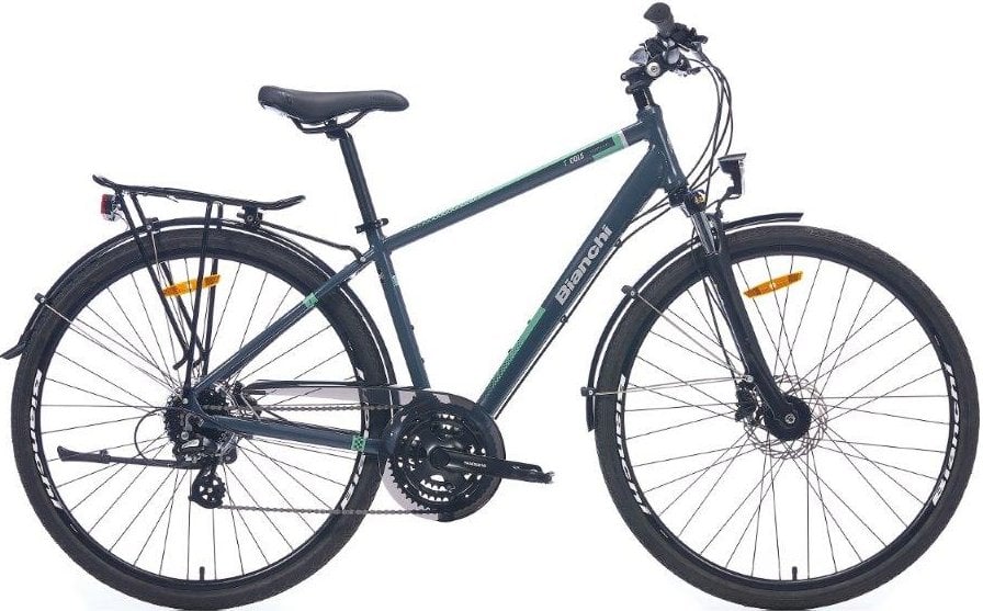 Bianchi T0015D Hidrolik Fren 24 Vites Şehir Bisikleti K.Gri-Celeste 45cm
