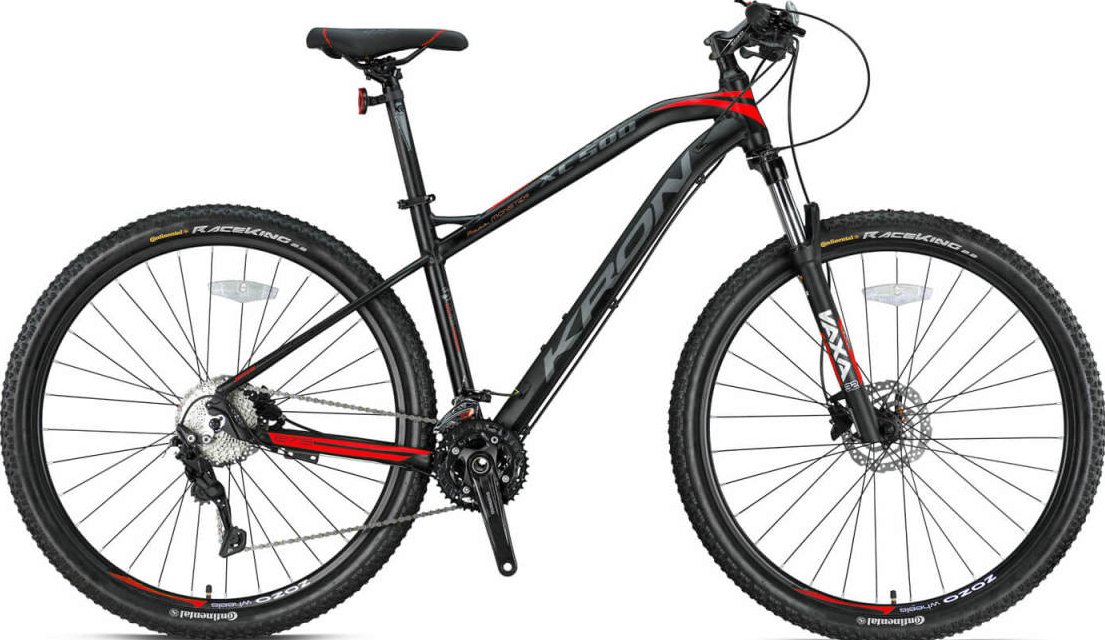 Kron XC 500 Hidrolik Fren 27.5 Jant Dağ Bisikleti Mat Siyah-Füme/Kırmızı