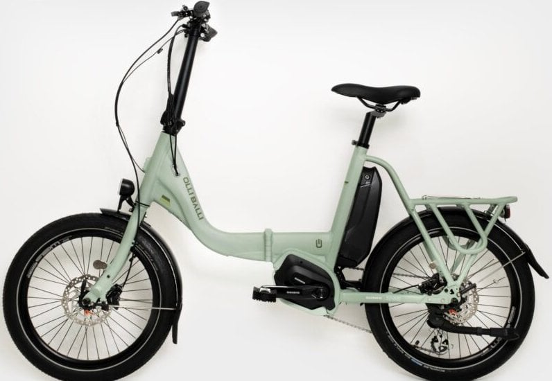 Olli Balli Urla 20 Jant Katlanır Elektrikli Bisiklet Mint Yeşil