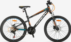 Kron XC 75 Disk Fren 24 Jant Erkek Çocuk Bisikleti Siyah-Neon Turuncu