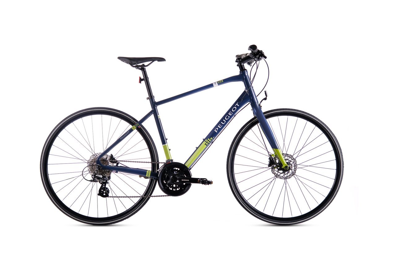 Peugeot T09 Trekking Bisiklet Mavi-Yeşil