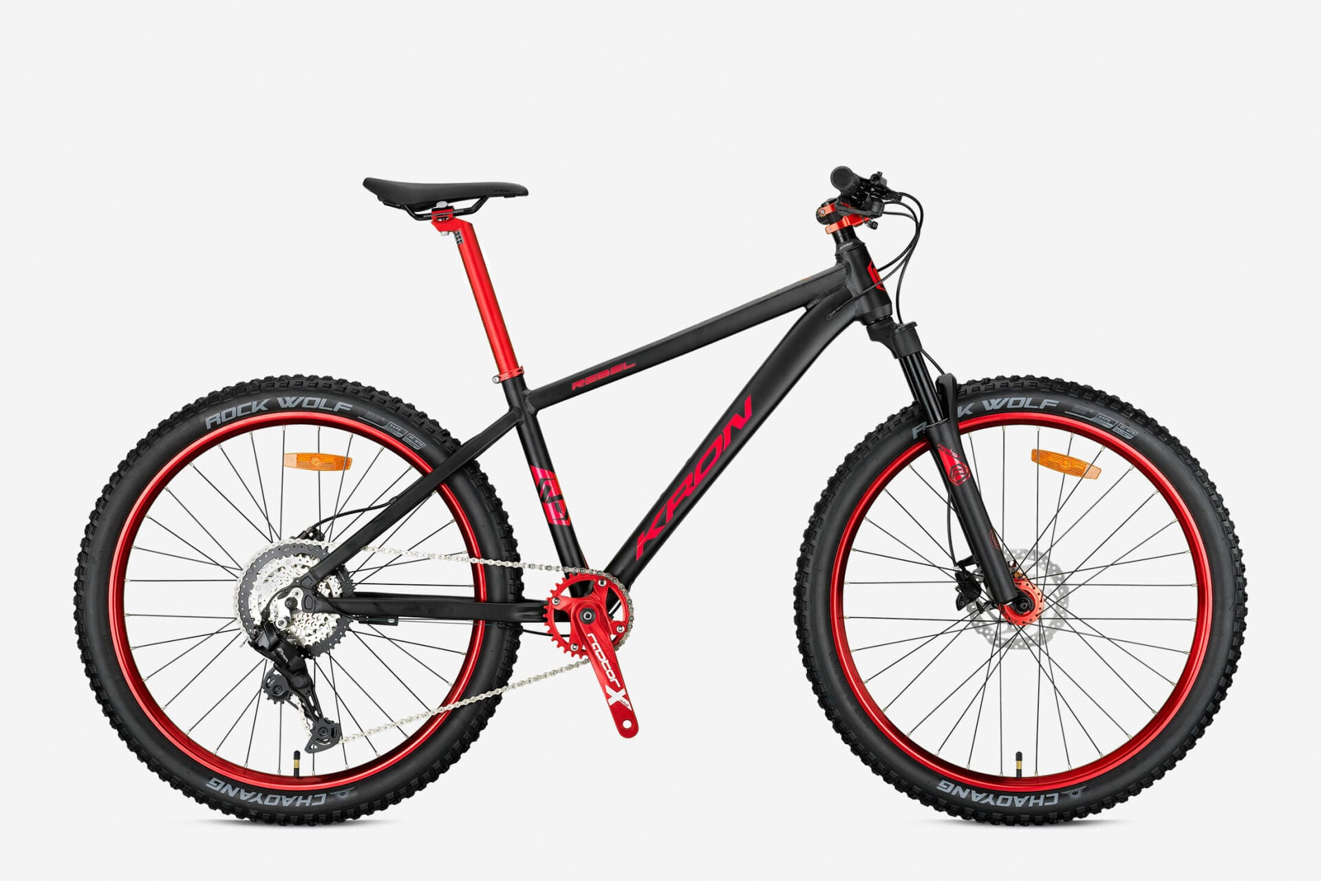 Kron Rebel 27.5 Jant Dağ Bisikleti Siyah-Kırmızı 42 cm