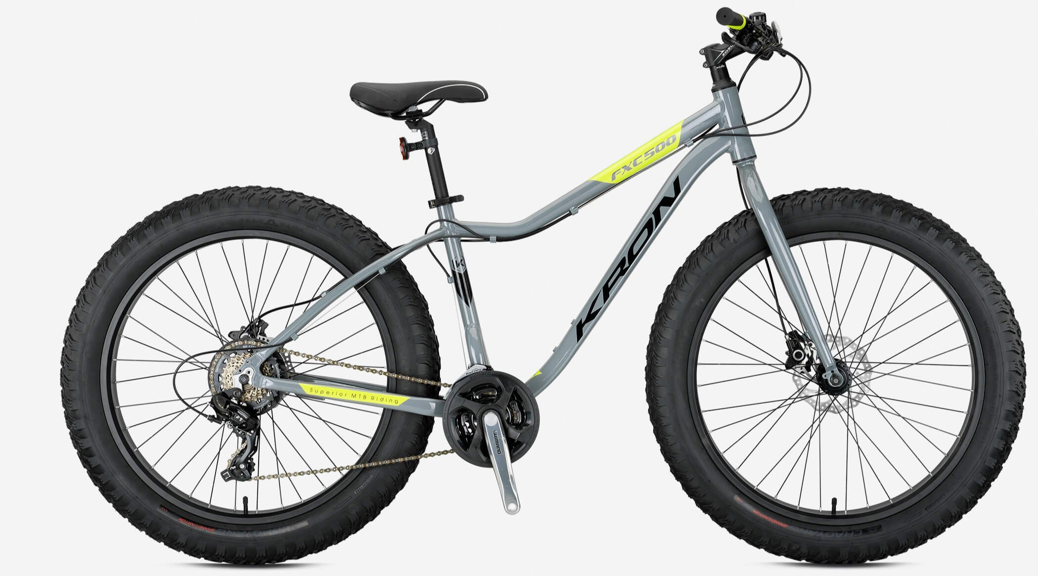 Kron FXC 500 Disk Fren 26 Jant Dağ Bisikleti Nardo Gri-Neon Sarı 43 cm