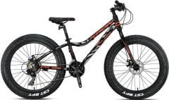 Kron FXC 500 Disk Fren 24 Jant Dağ Bisikleti Siyah-Neon Turuncu/Gri