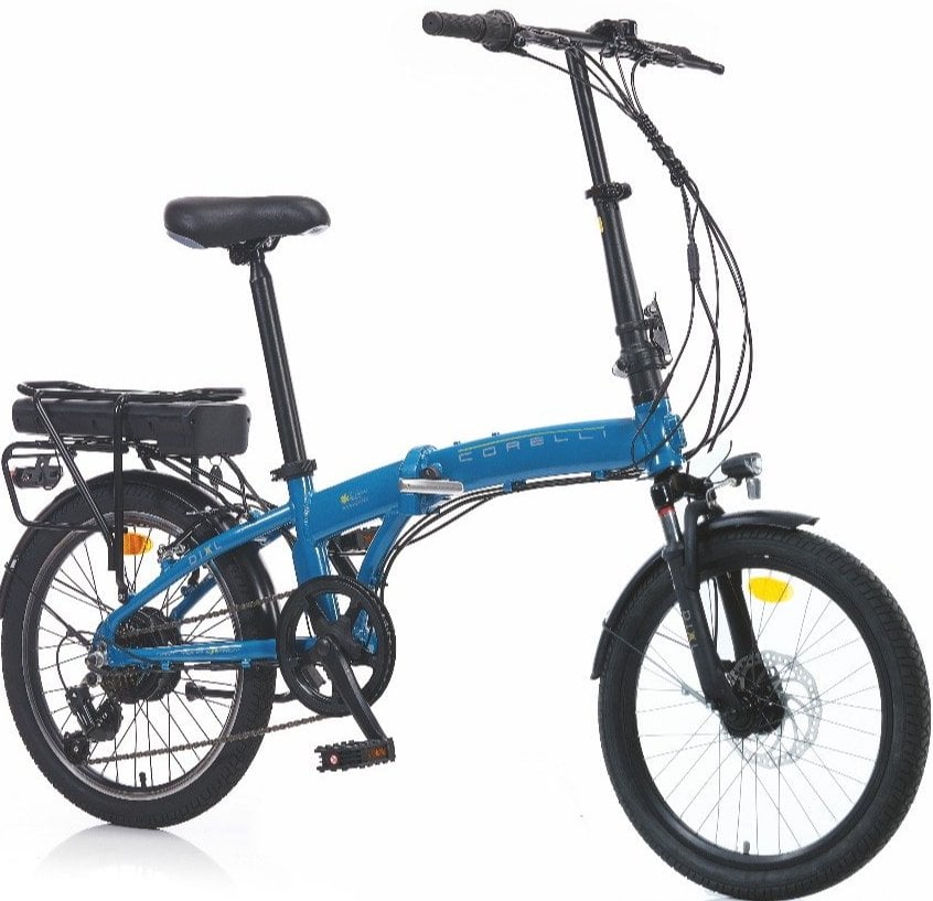 Corelli Dial 20 Jant Elektrikli Katlanır Bisiklet Mavi