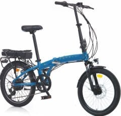 Corelli Dial 20 Jant Elektrikli Katlanır Bisiklet Mavi