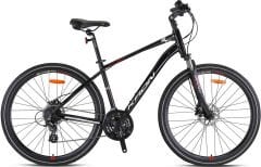 Kron TX150 Hidrolik Disk 28 Jant Trekking Bisiklet Mat Siyah-Kırmızı 51 cm