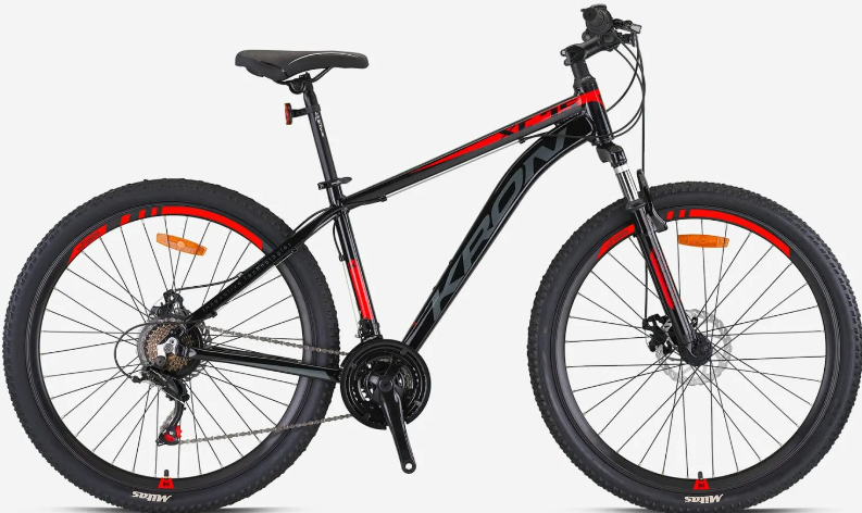 Kron XC 75 Disk Fren 29 Jant Dağ Bisikleti Mat Siyah-Kırmızı/Füme 48 cm