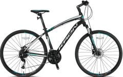 Kron TX450 Hidrolik Disk 28 Jant Trekking Bisiklet Mat Siyah-Yeşil 46 cm