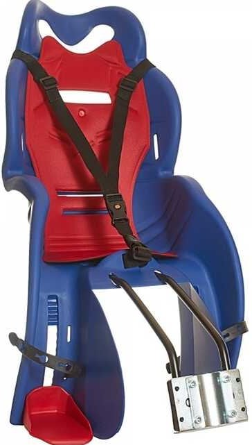 Çocuk Taşıyıcı Bisiklet Koltuğu Bagaj Bağlantılı Mavi-Kırmızı HTP