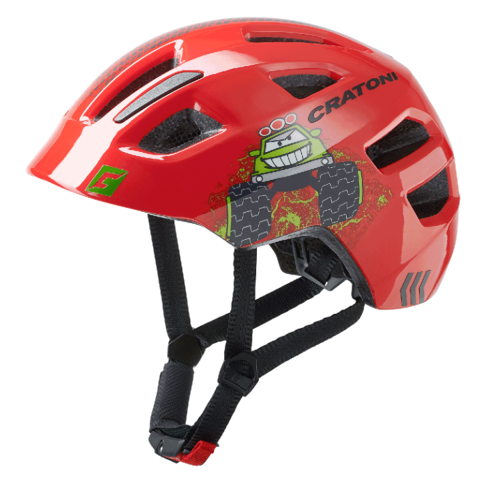 Kask Çocuk Maxster Truck Red Glossy Cratoni S-M 51-56 cm