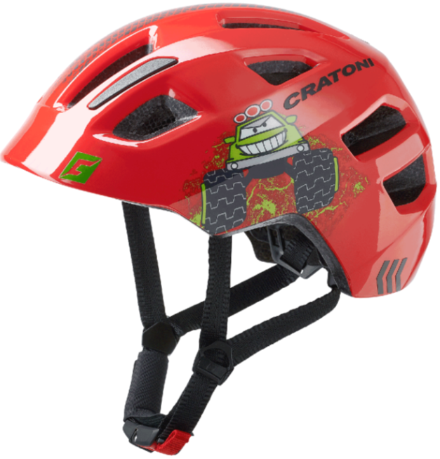 Kask Çocuk Maxster Truck Red Glossy Cratoni S-M 51-56 cm