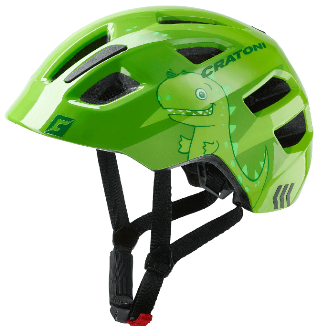 Kask Çocuk Maxster Dino Green Glossy Cratoni XS 46-51 cm