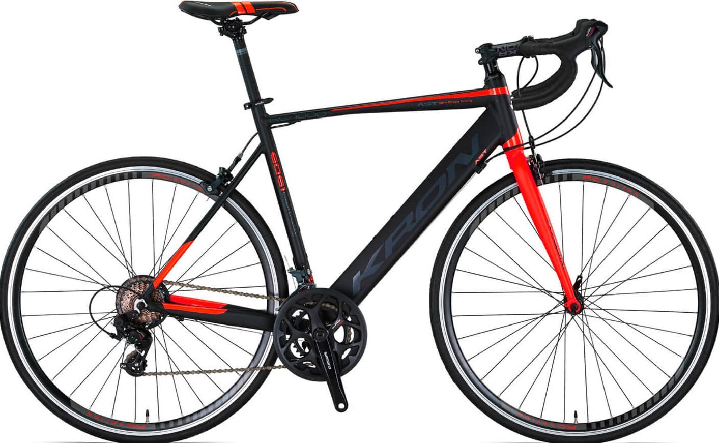 Kron RC 1000 28 Jant Yol Bisikleti Mat Siyah-Kırmızı 52 cm