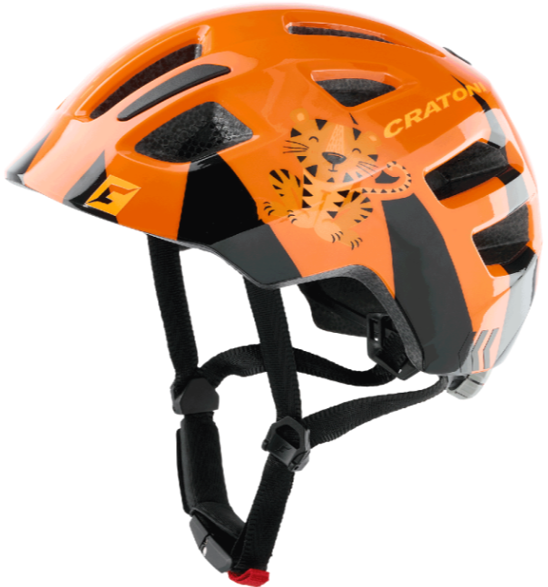 Kask Çocuk Maxster Tiger Orange Glossy Cratoni S-M 51-56 cm