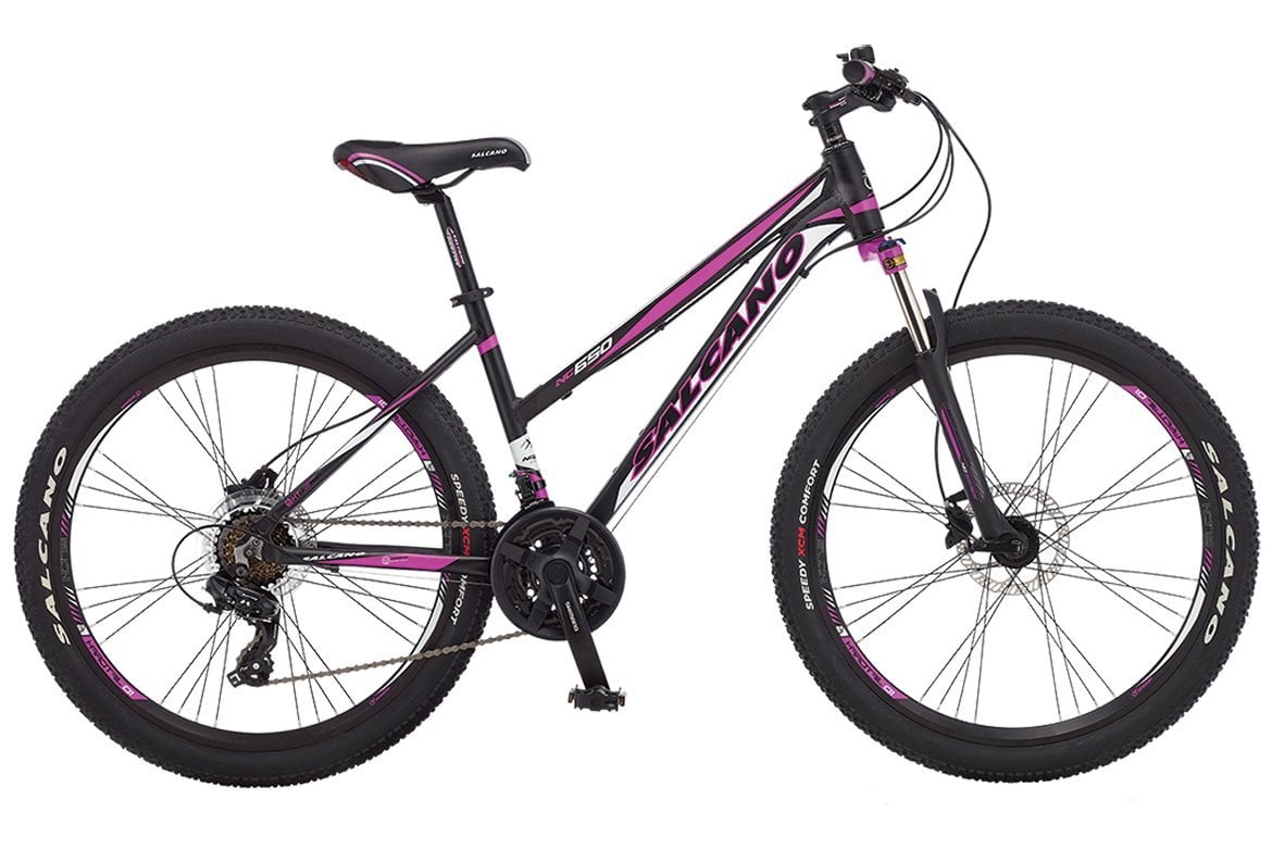 Salcano NG650 Unisex Hidrolik Fren 26 Jant Dağ Bisikleti Pembe-Siyah 41 cm