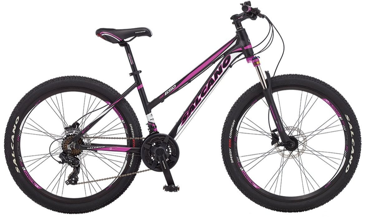 Salcano NG650 Unisex Hidrolik Fren 26 Jant Dağ Bisikleti Pembe-Siyah 41 cm