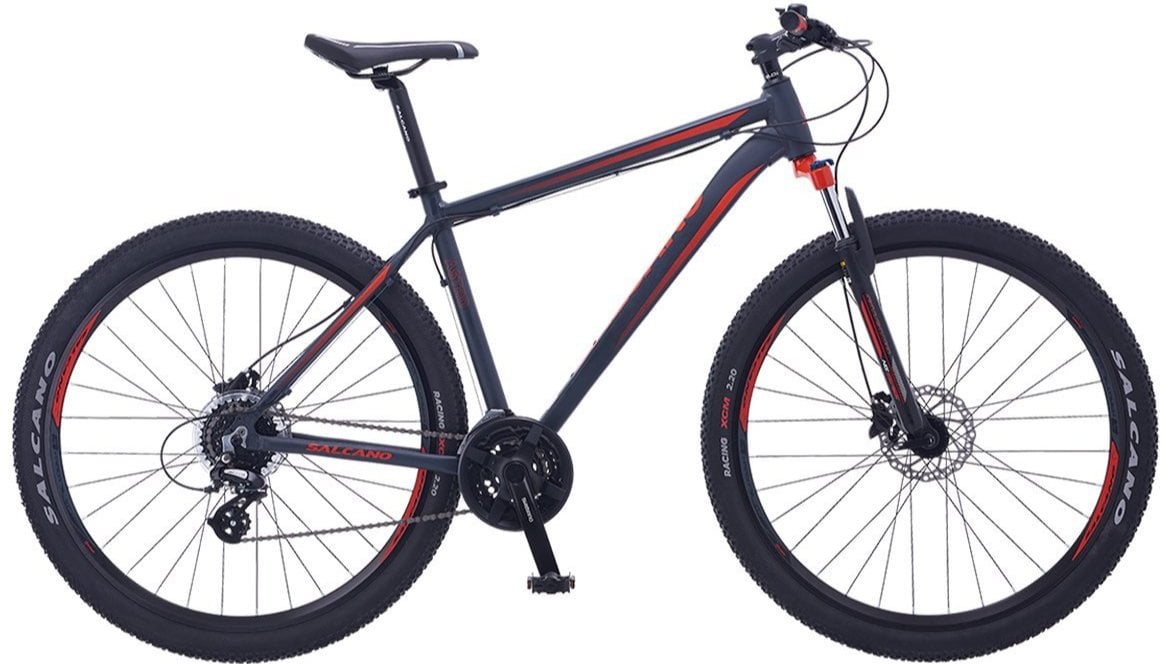 Salcano Astro Hidrolik Fren 27.5 Jant Dağ Bisikleti Mat Siyah-Kırmızı 46 cm