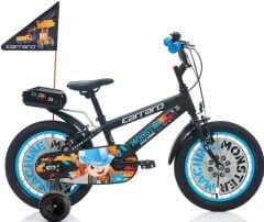Carraro Monster 16 Jant Erkek Çocuk Bisikleti Siyah-Mavi