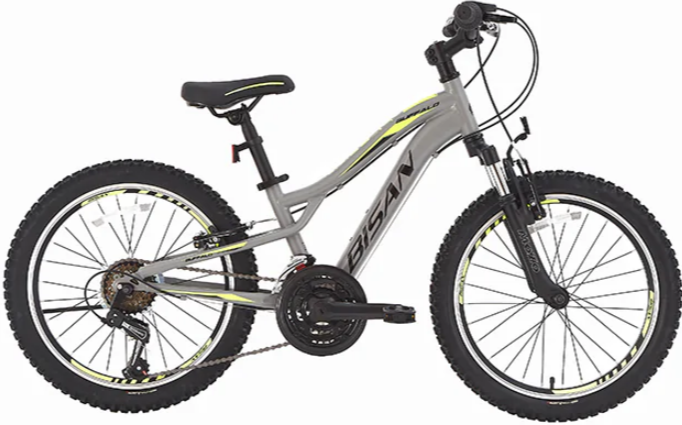 Bisan Buffalo V fren 24 Jant Çocuk Bisikleti Gri-Sarı